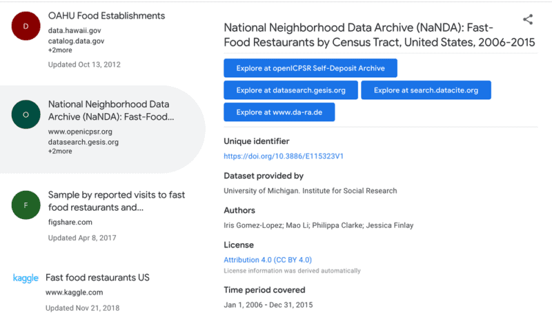 Google Dataset Search is out of beta and adds new features - |