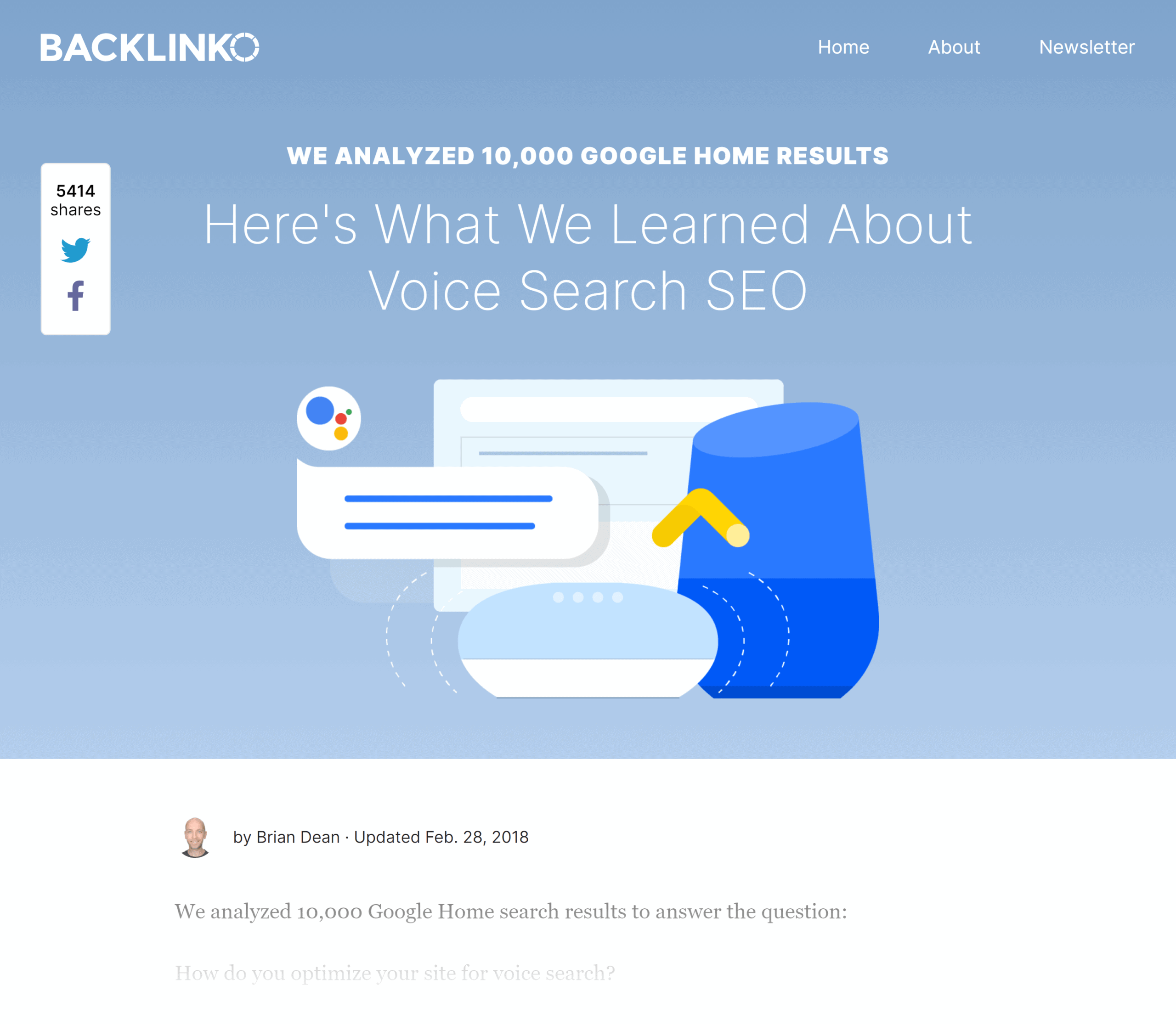 Backlinko – Voice search SEO study