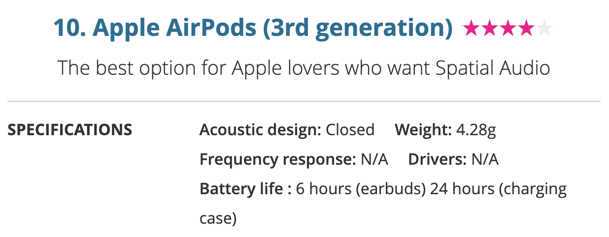 Mention of AirPods Pro
