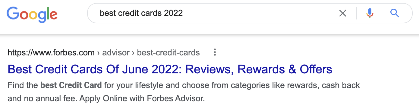 11-best-credit-cards-2022-serp.png Advanced Keyword Research: 5 Tips for Finding Untapped Keywords