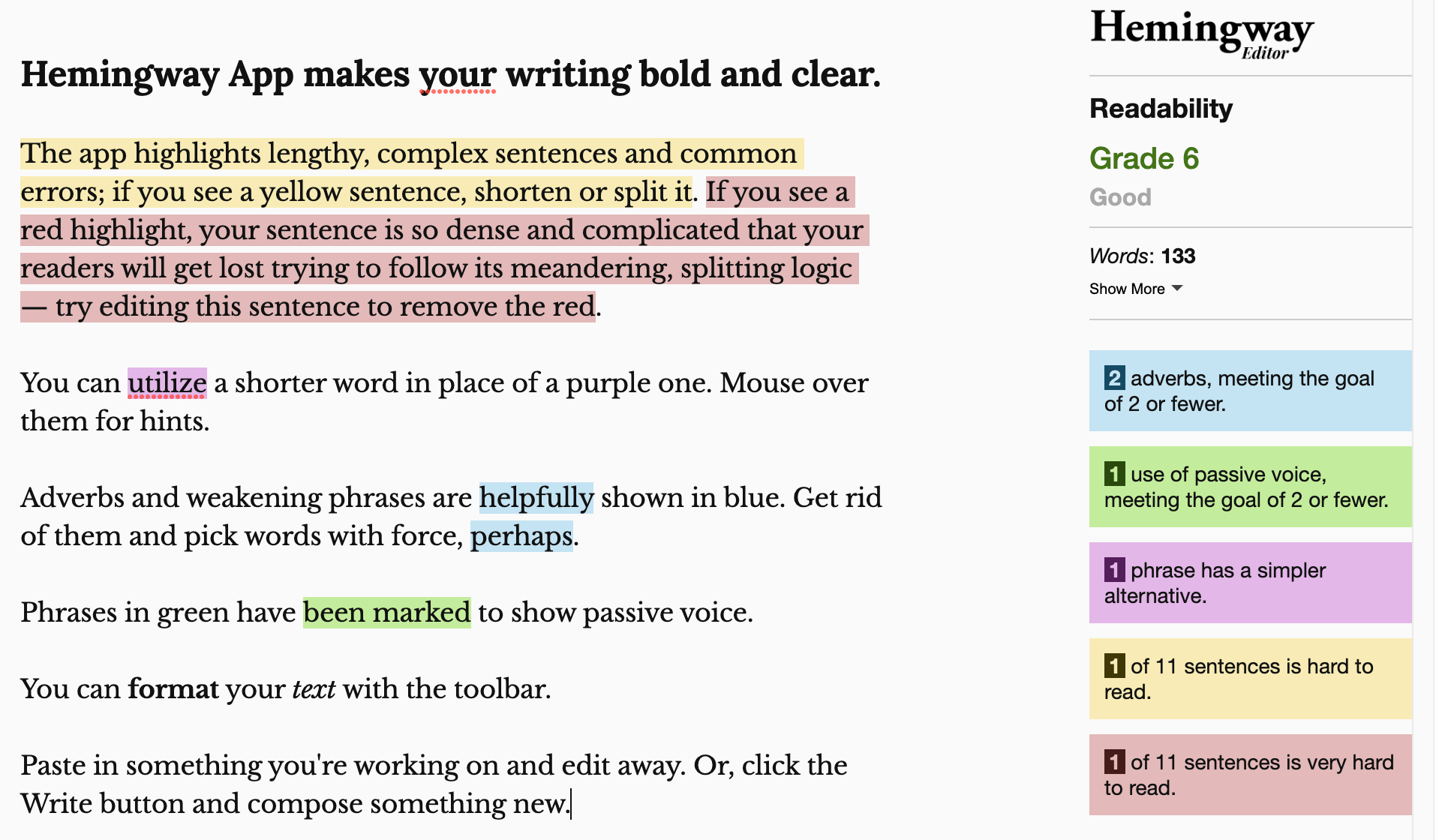 19-hemingway-app SEO Copywriting: 13 Tips to Create Great Content That Ranks