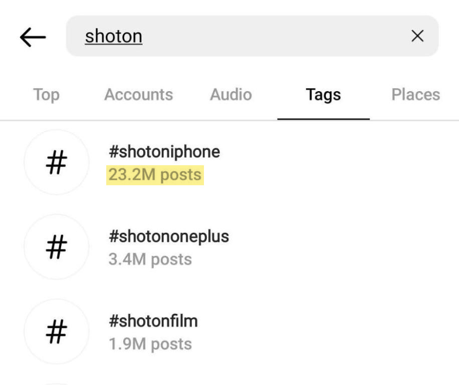 #shotoniphone social media campaign