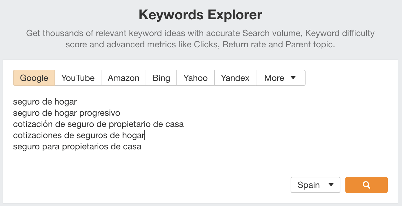 9-spanish-keywords How to Implement an International SEO Strategy (Step-by-Step Guide)