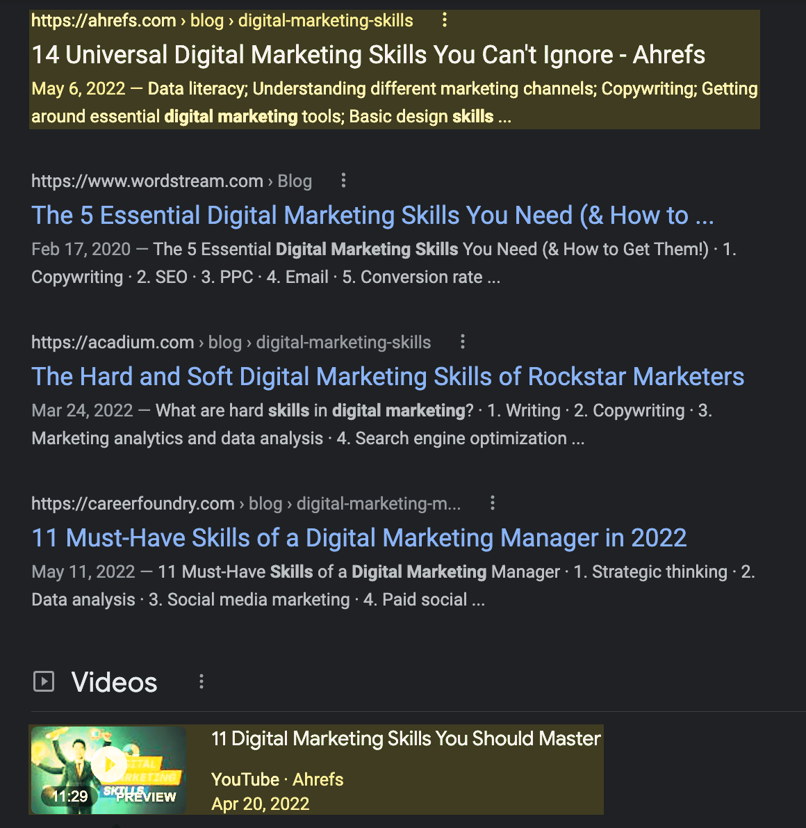 "Double dipping" on search demand—article and video on first page