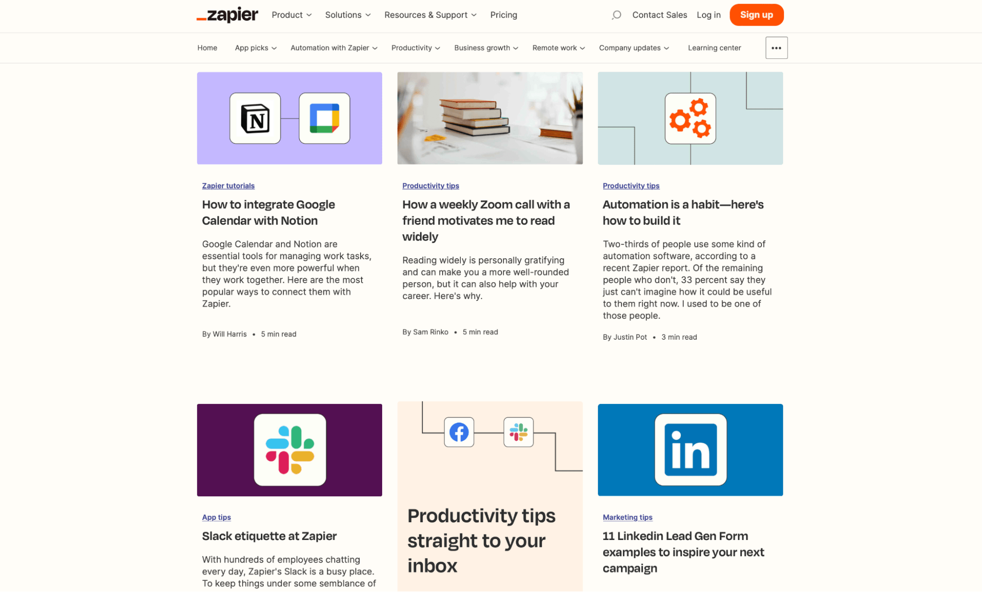 12-zapier-blog-today How Zapier Built a Content Marketing Machine