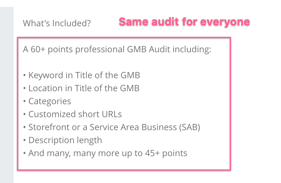 3-same-audit-for-everyone How to Make Money With SEO