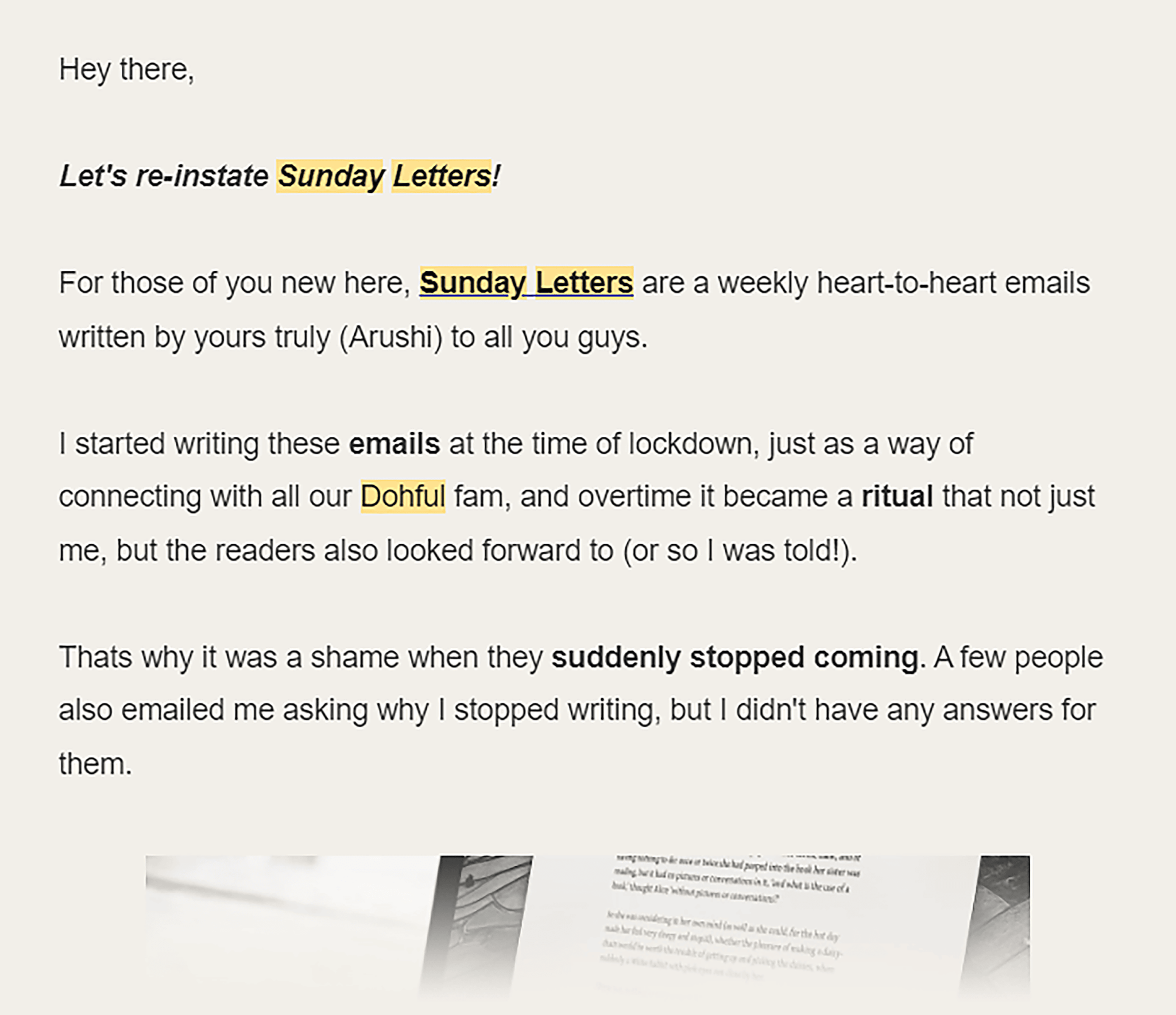 dohful-sunday-newsletter 22 Content Marketing Examples to Inspire You