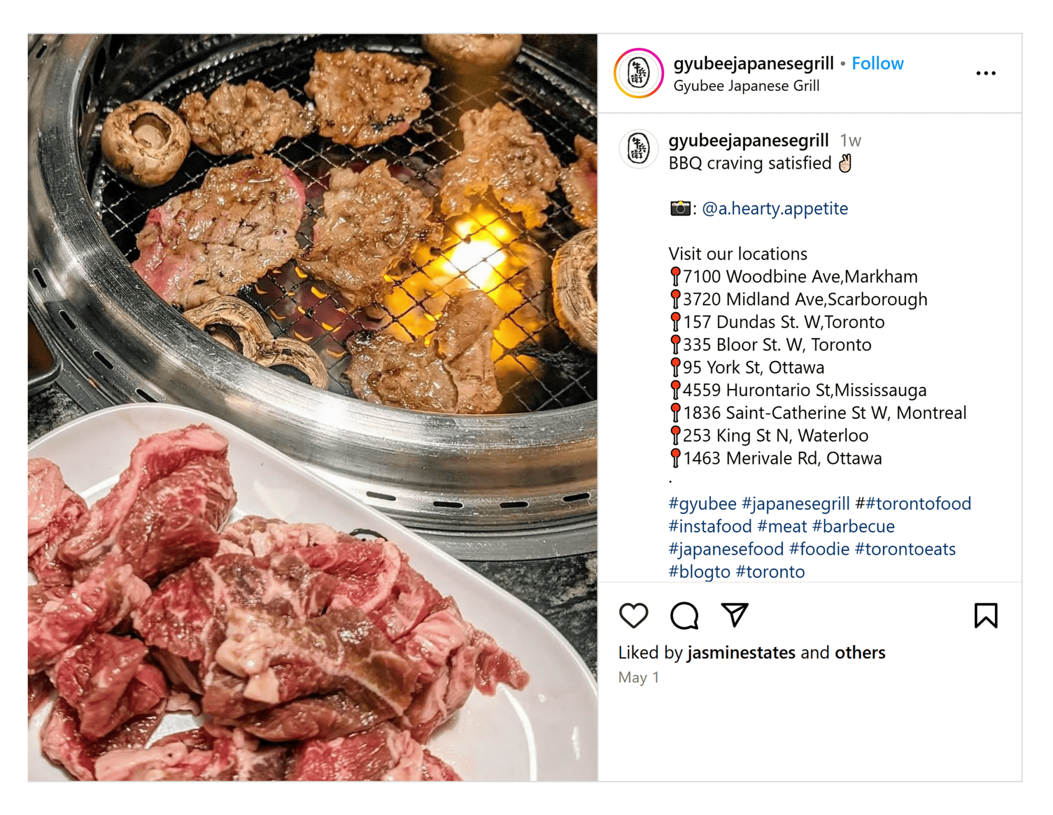 gyubee-japanese-grill-instagram Small Business Marketing: 6 Proven Strategies for More Reach
