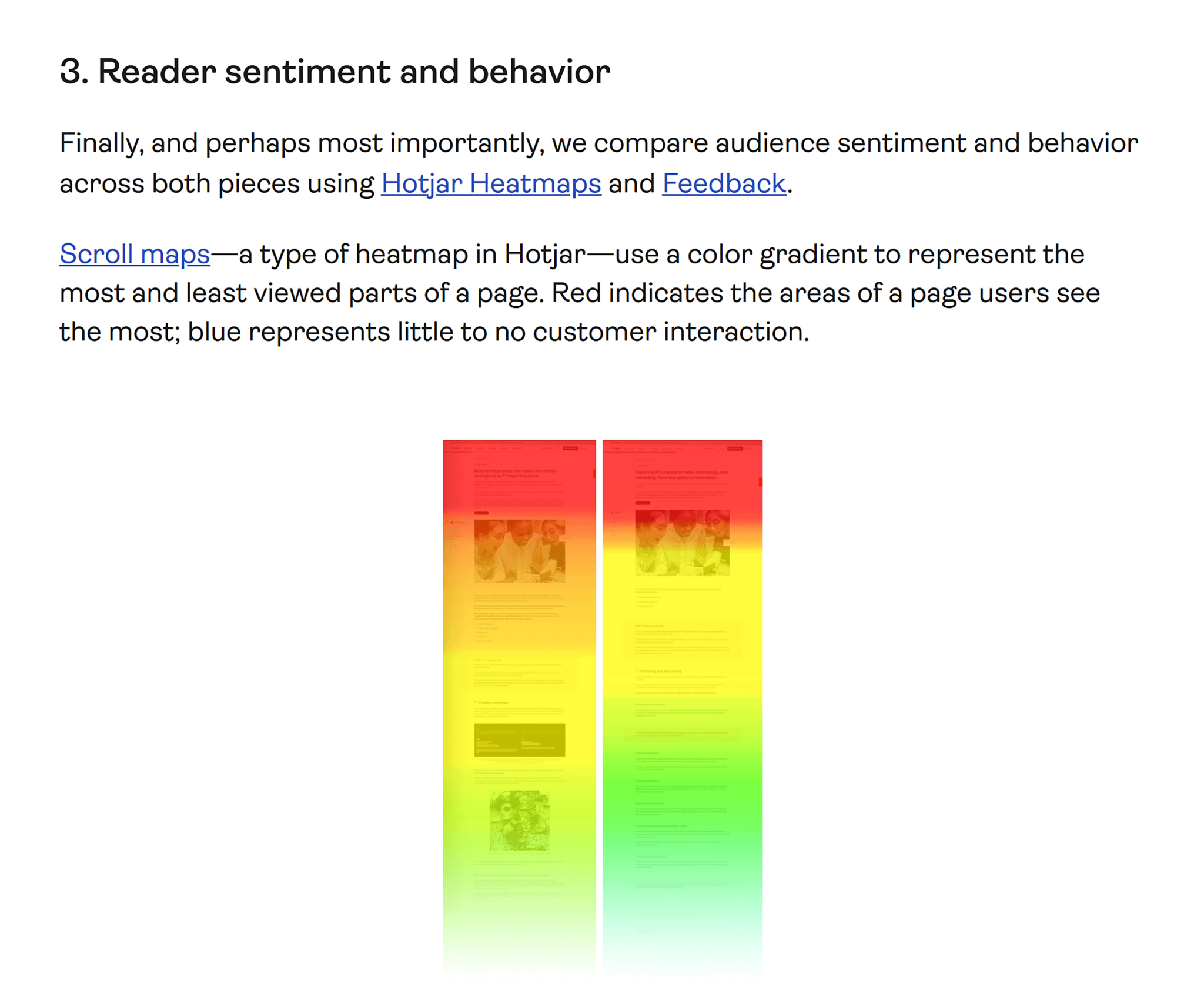 hotjar-reader-sentiment 22 Content Marketing Examples to Inspire You