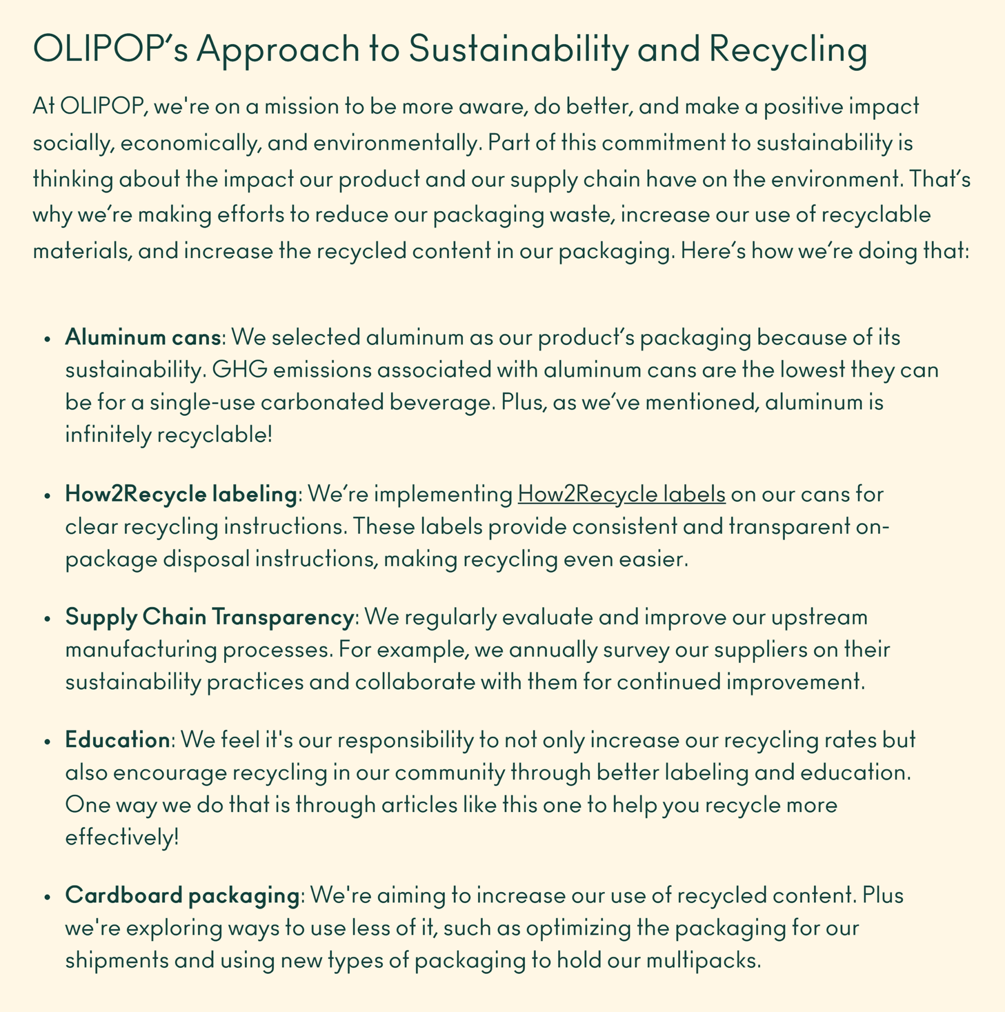 olipop-recycling-approach 22 Content Marketing Examples to Inspire You