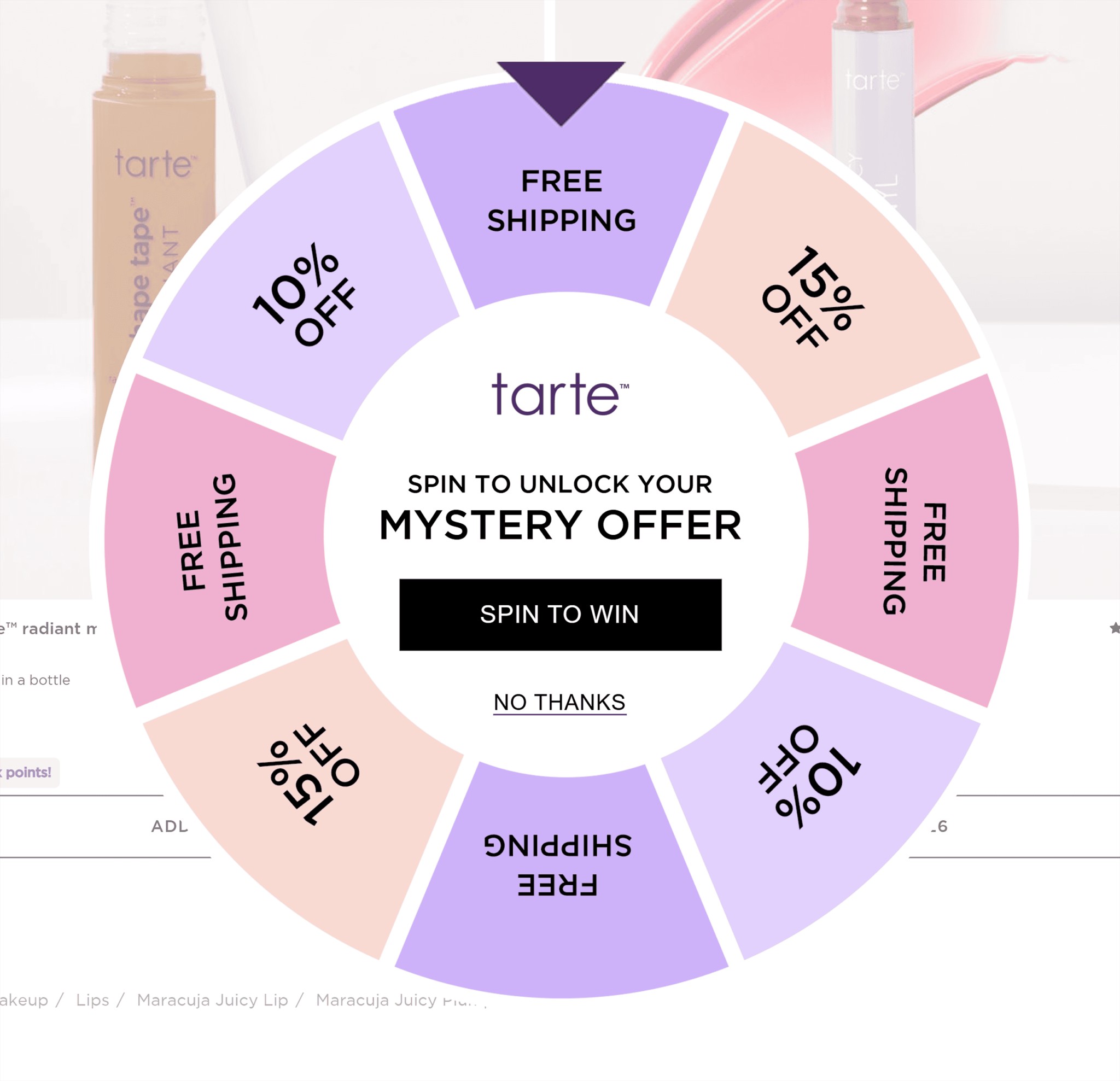 tarte-cosmetics-spin-to-win Small Business Marketing: 6 Proven Strategies for More Reach