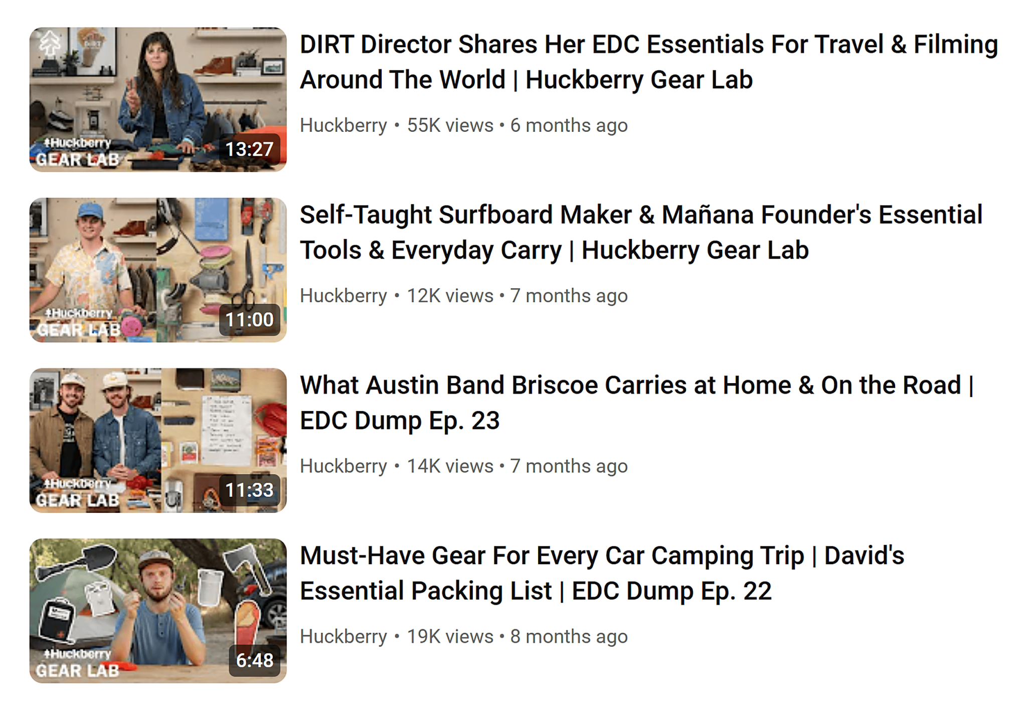 youtube-huckberry-videos 22 Content Marketing Examples to Inspire You