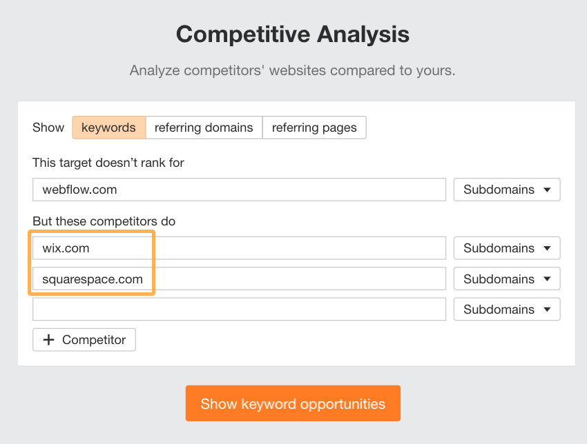 adding-competitors-to-ahrefs-competitive-analysis Results-Driven SEO Project Management: From Chaos to Cash