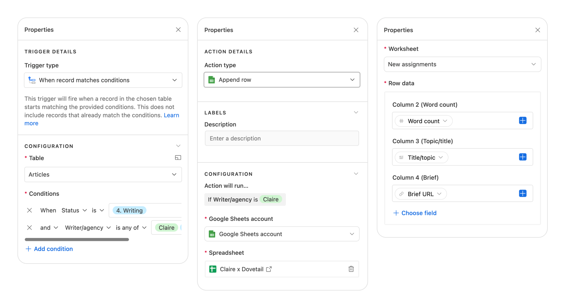 automation-example-sending-the-brief-to-the-write 7 Content Automations Used by Real Content Pros