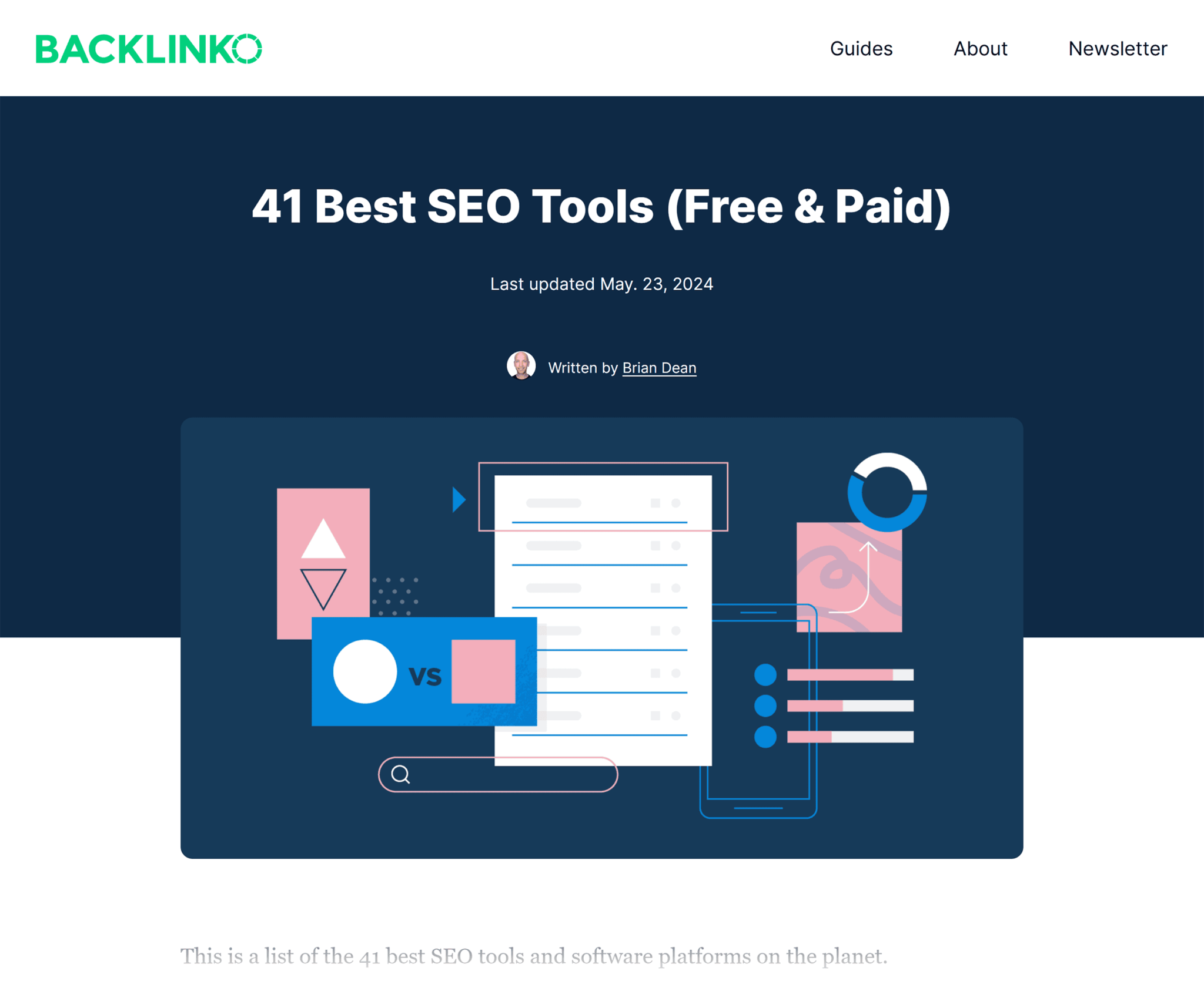 backlinko-best-free-seo-tools-2024 Pillar Pages: How to Create One + Examples