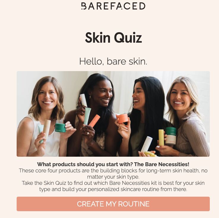 barefaceds-skin-quiz How Mid-funnel Content Can Be Your Secret SEO Weapon