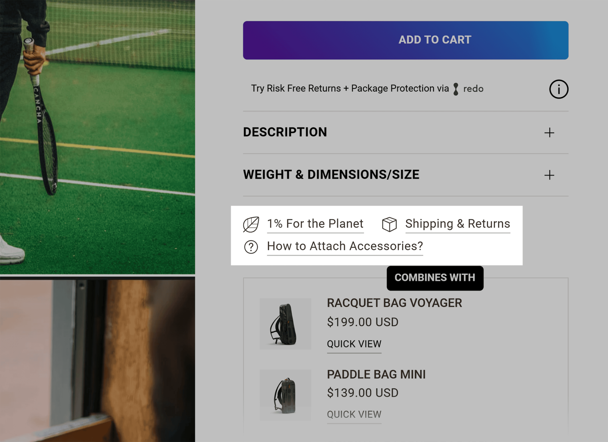 canchabags-buying-details 20 Effective Product Page Examples (+ Best Practices)
