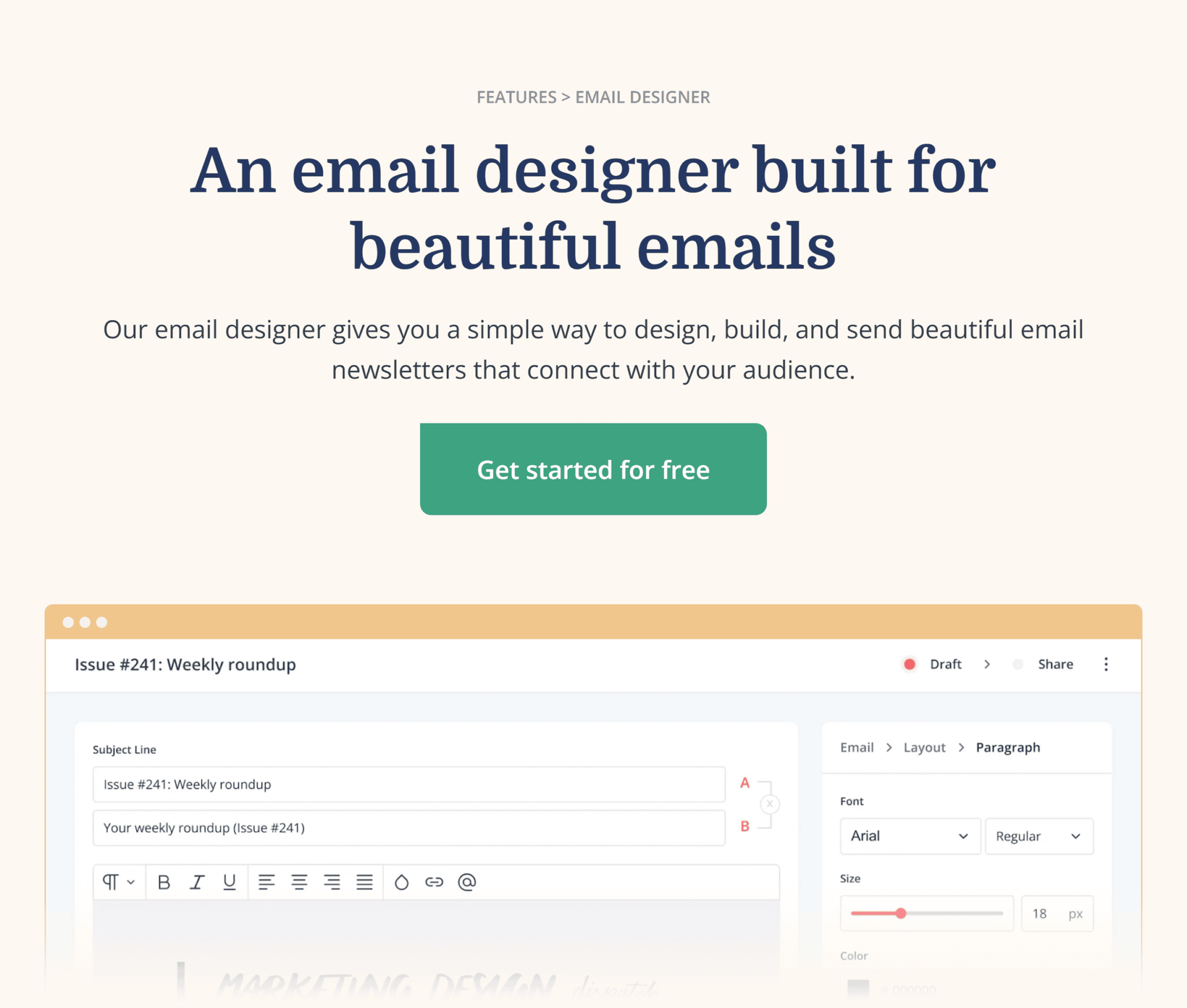 convertkit-email-designer 29 Top Digital Marketing Tools for Every Budget