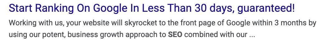 example-of-an-seo-results-guarantee-offering-googl Guaranteed SEO Services: Here’s the Only SEO Guarantee That’s Not a Scam