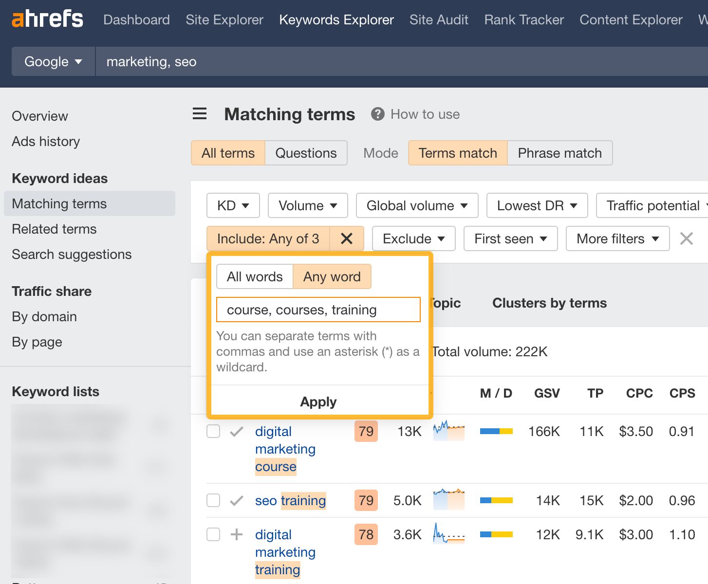 finding-course-related-keywords-in-keywords-explor Repurposing Content: How to Get More Mileage From Your Existing Content