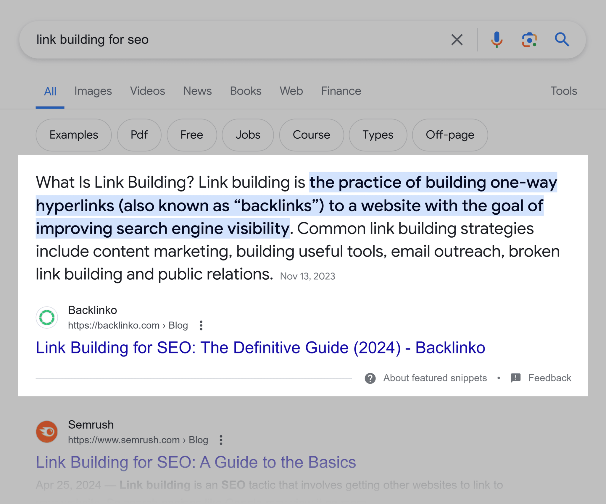 google-serp-link-building-for-seo Pillar Pages: How to Create One + Examples