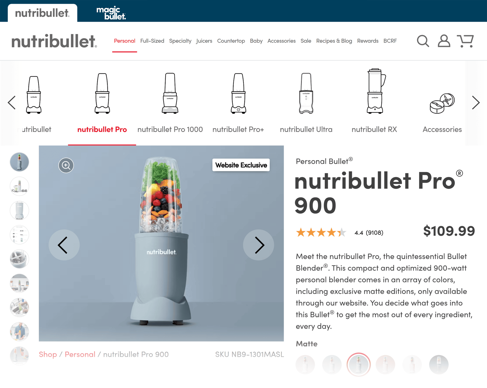 nutribullet-nutribullet-pro 20 Effective Product Page Examples (+ Best Practices)