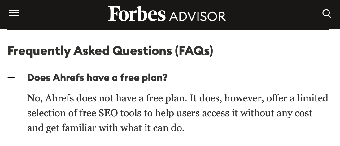 screenshot-from-forbes-advisor-that-has-an-faqs-se Online Reputation Management: A Beginner’s Guide