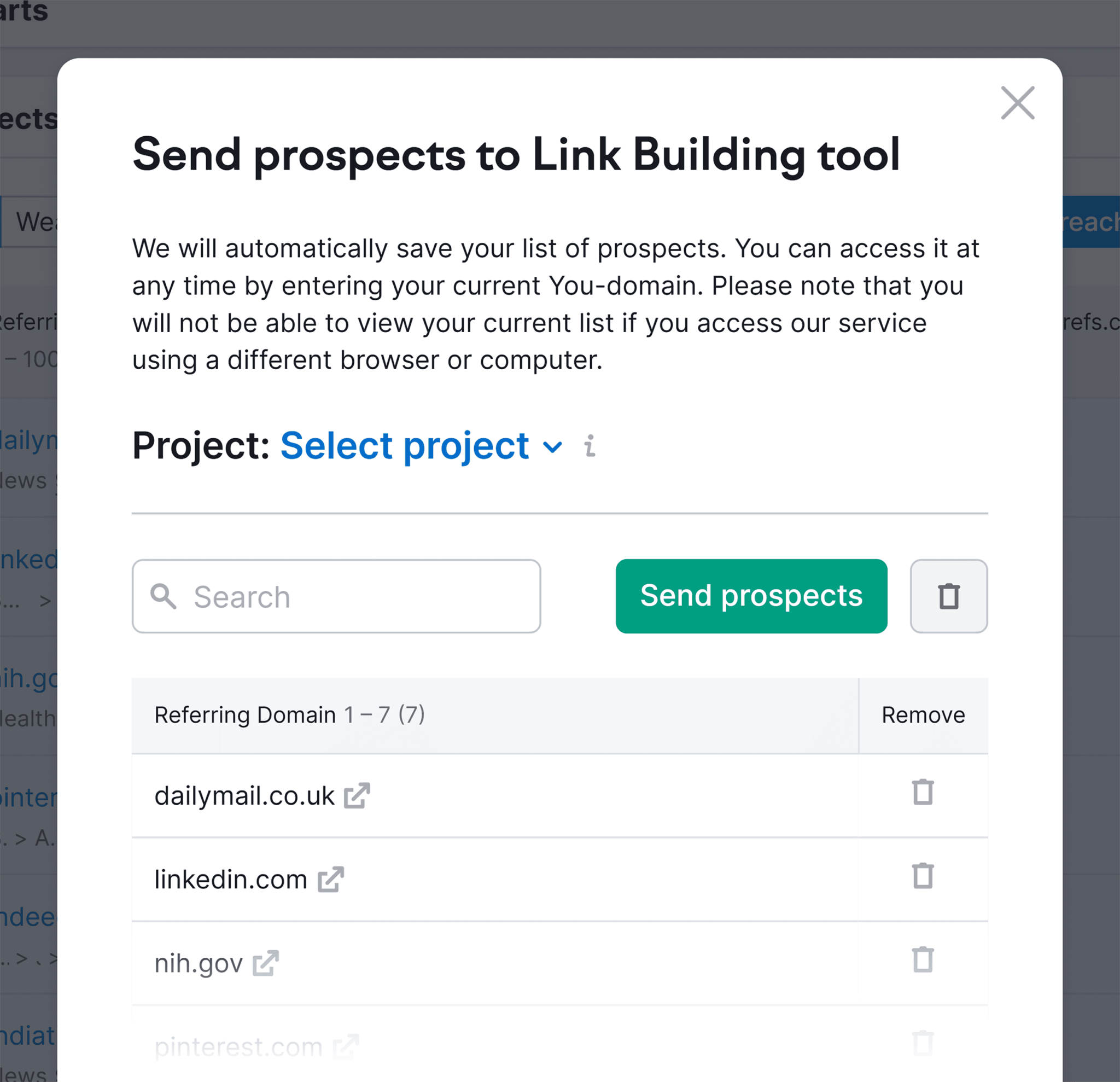 send-prospects-to-link-building-tool Small Business SEO: 10 Tips to Get Your Website Found Online