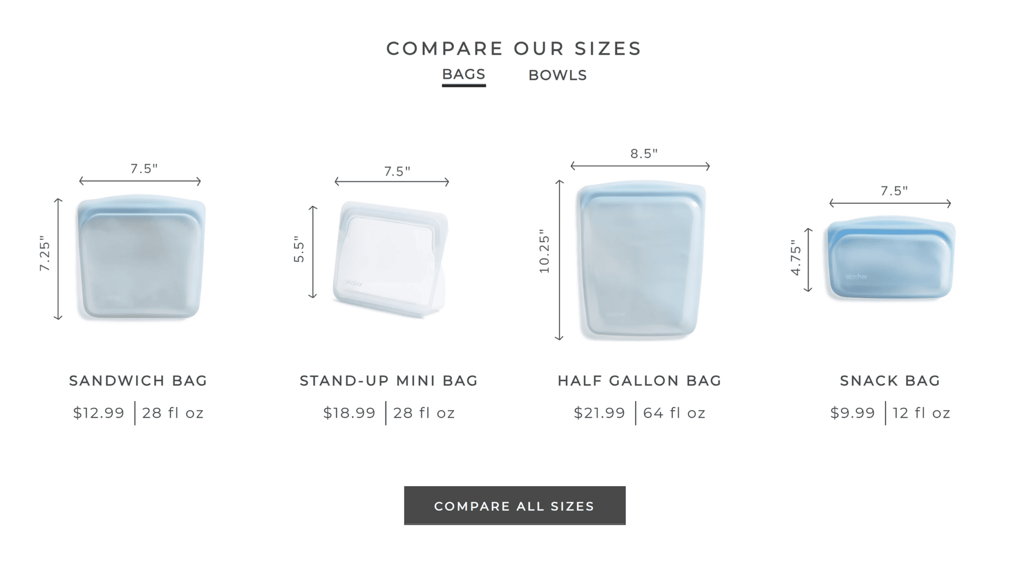 stasher-compare-sizes 20 Effective Product Page Examples (+ Best Practices)