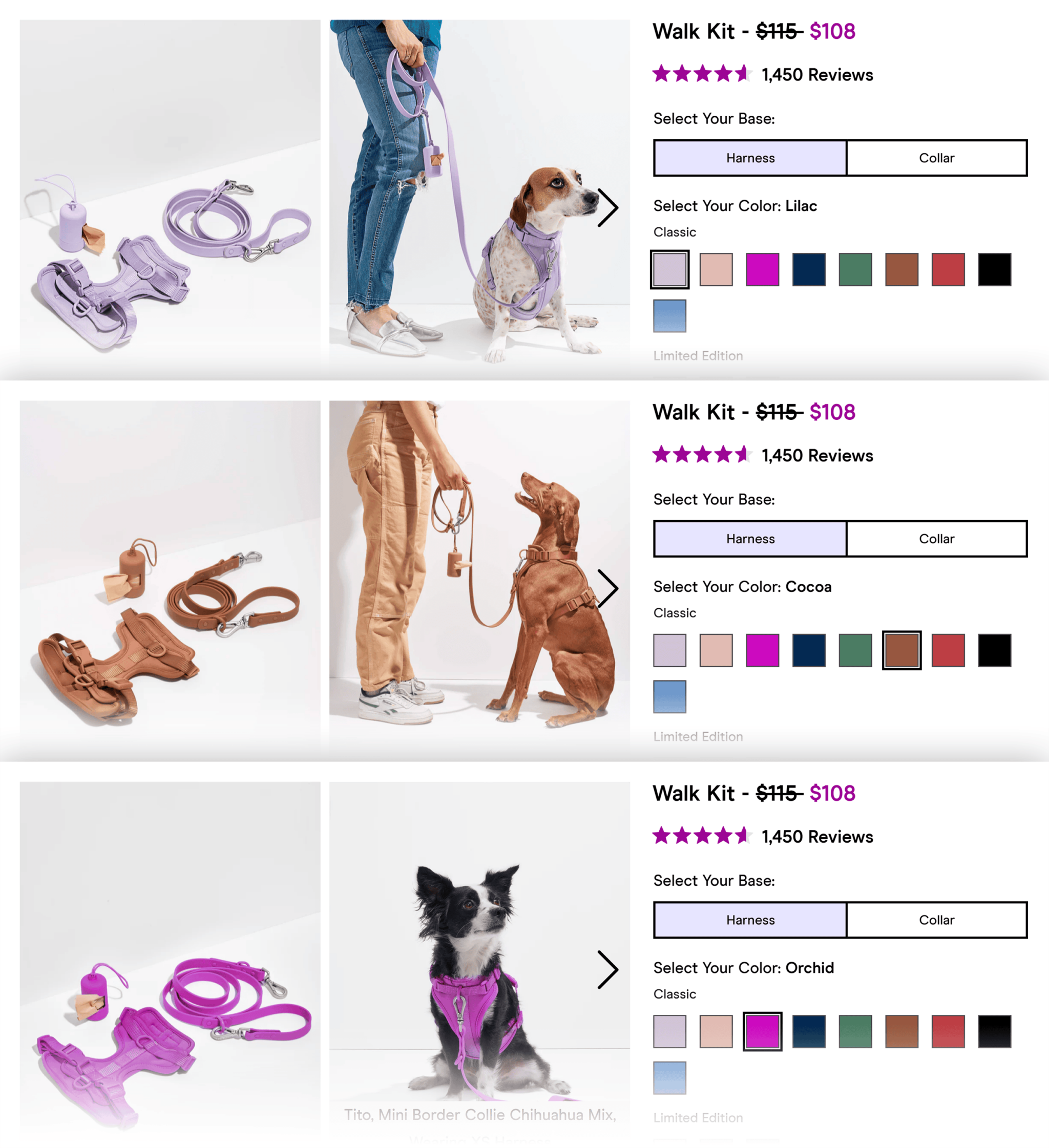 wildone-color-change 20 Effective Product Page Examples (+ Best Practices)