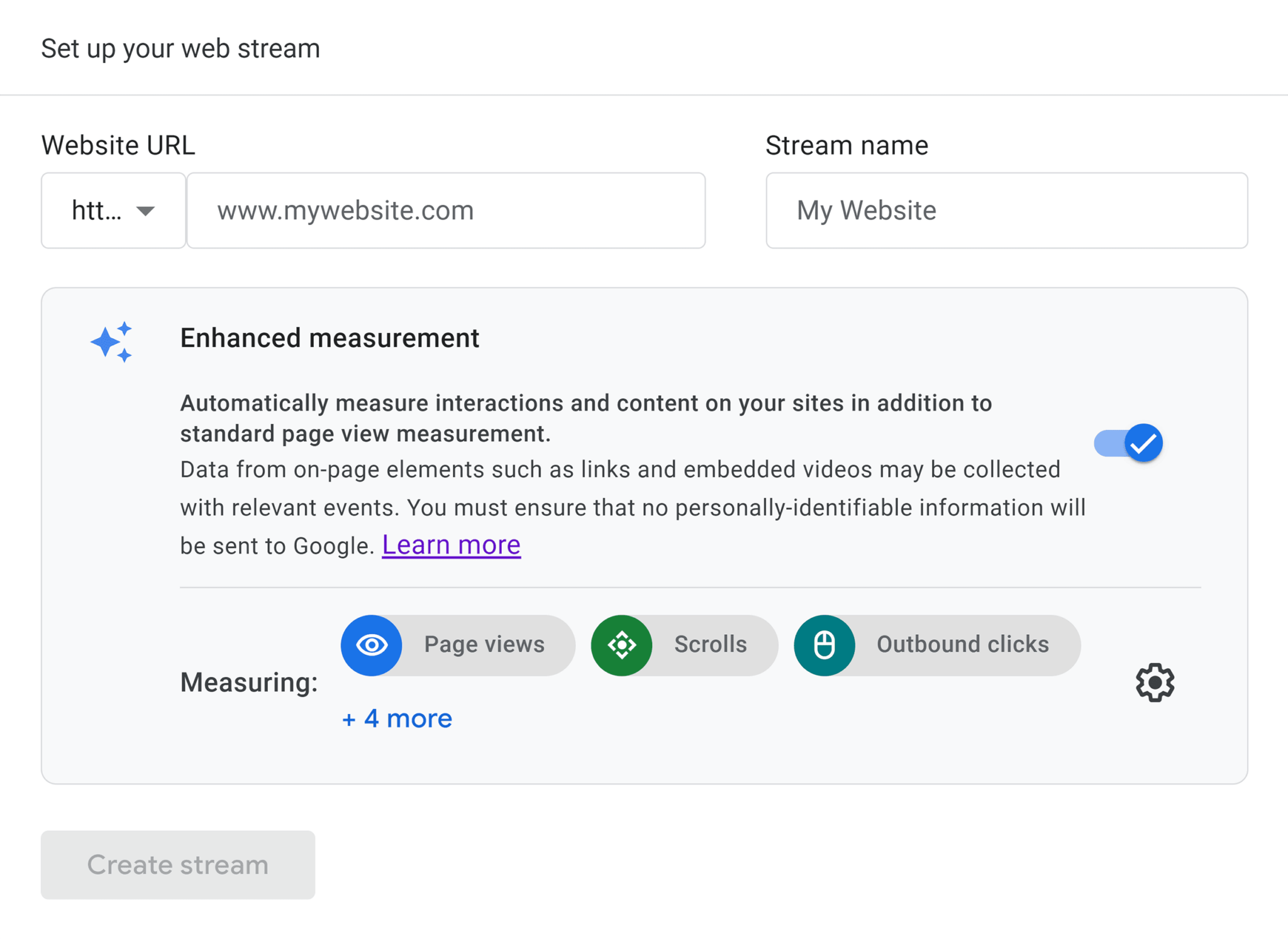 analytics-set-up-data-stream How to Do SEO for Your New Website [10-Step Guide]