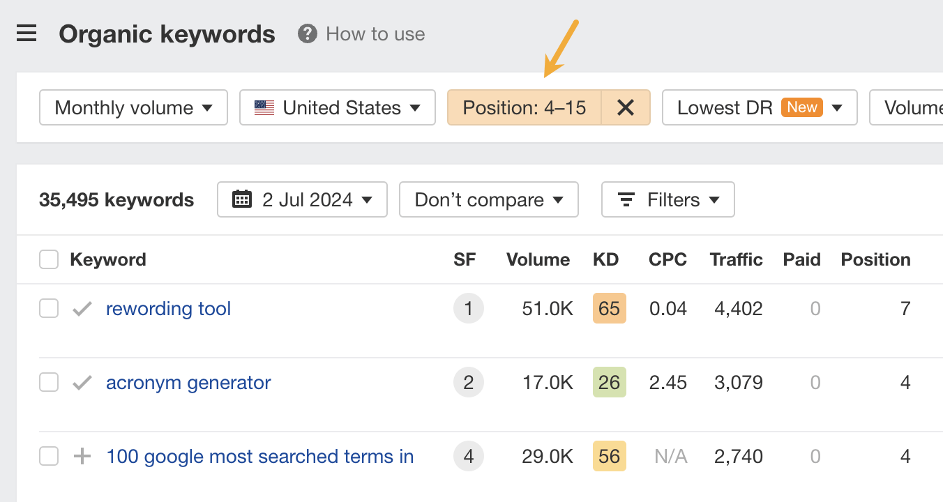 filtering-for-keyword-rankings-in-positions-4-15-i SEO Automation Tools: My 10 Favorites to Boost Productivity