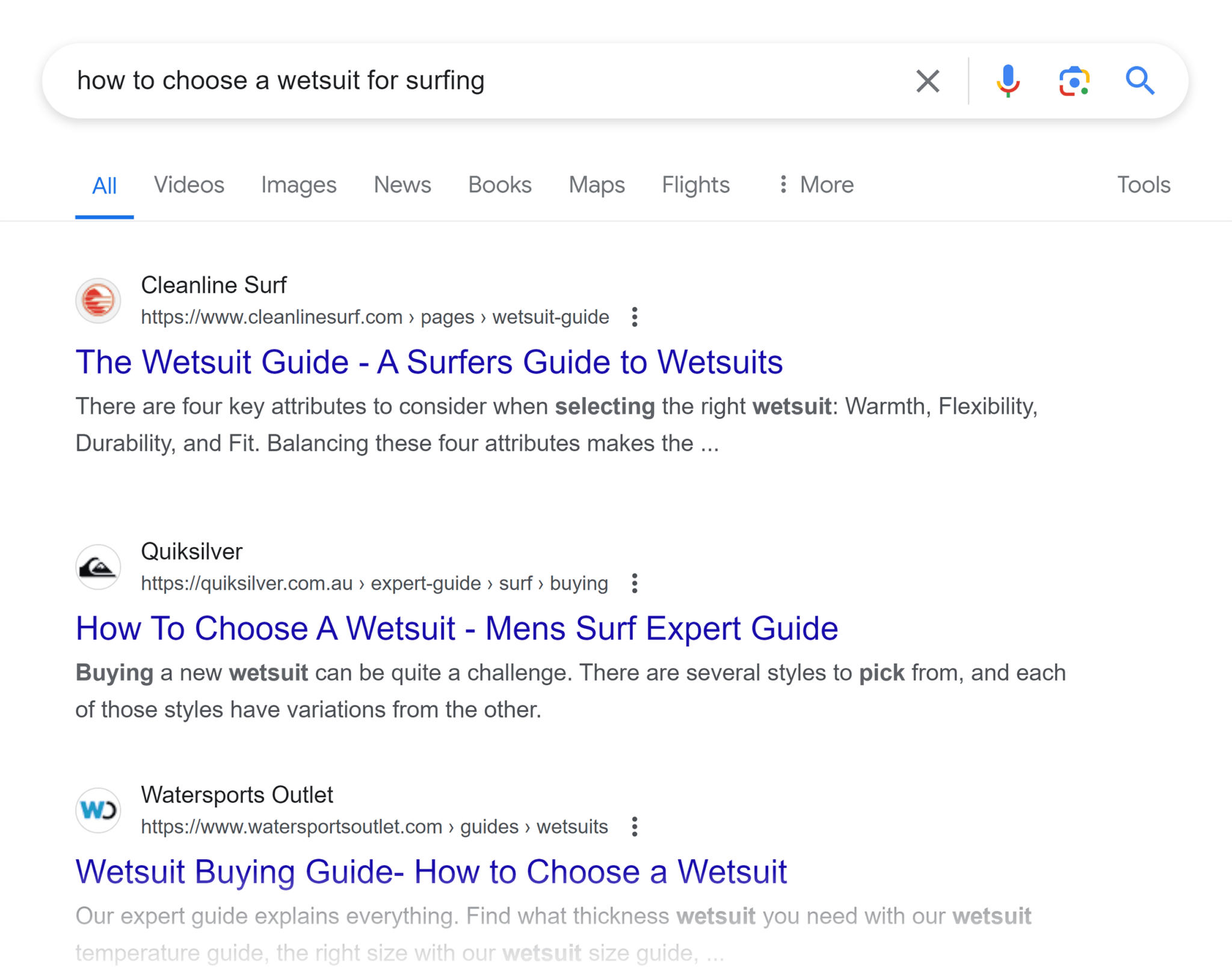 google-serp-how-to-choose-a-wetsuit-for-surfing How to Increase Website Authority (7 Proven Strategies)