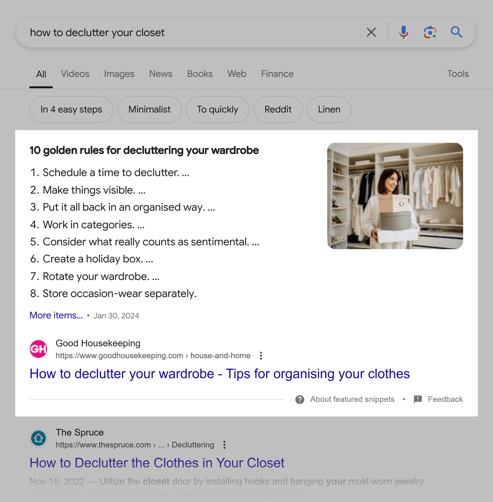 google-serp-how-to-declutter-your-closet 5 Best Rank Tracking Tools for SEO Monitoring