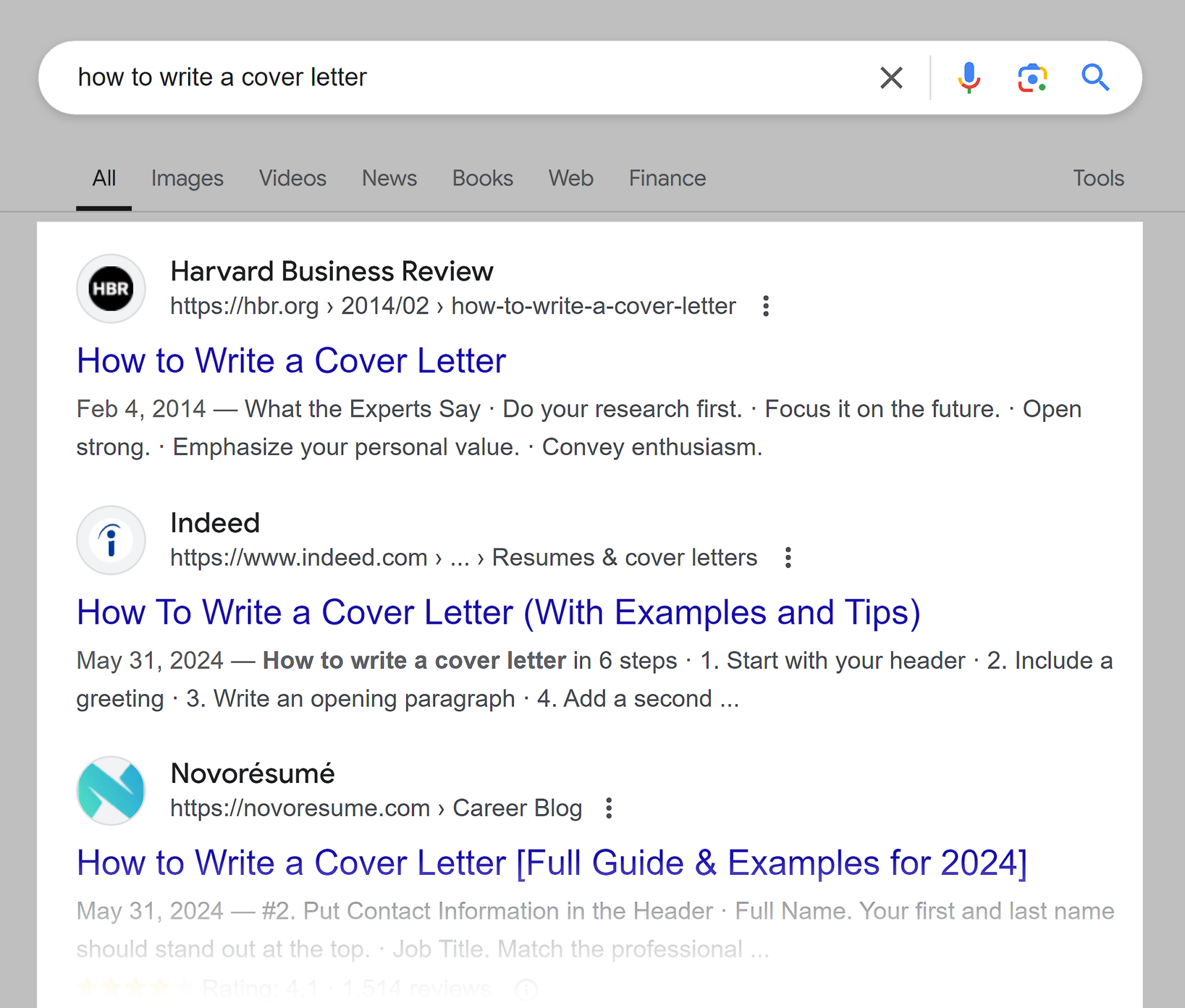 google-serp-how-to-write-a-cover-letter 10 Types of Keywords with Examples (+ How to Find Them)