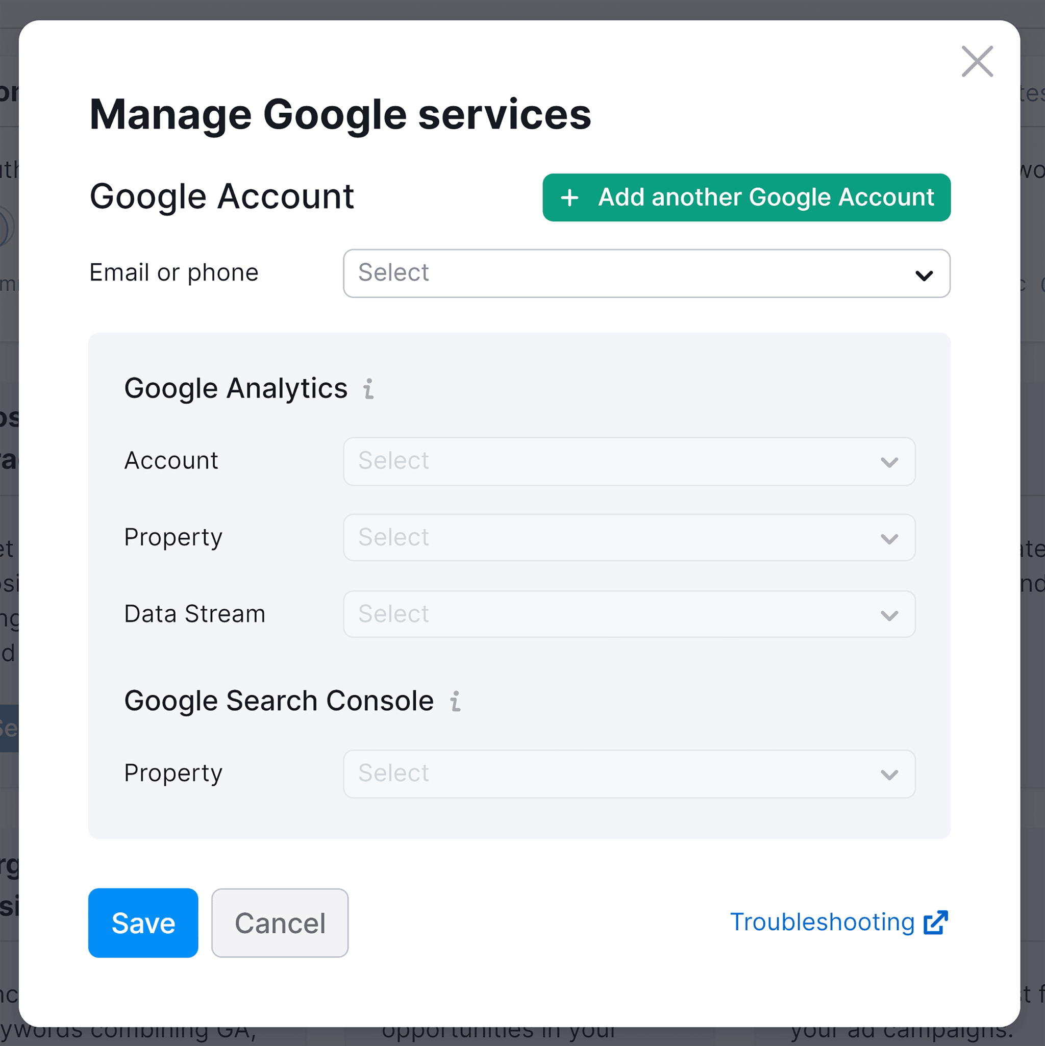 projects-dashboard-manage-google-services How to Do SEO for Your New Website [10-Step Guide]