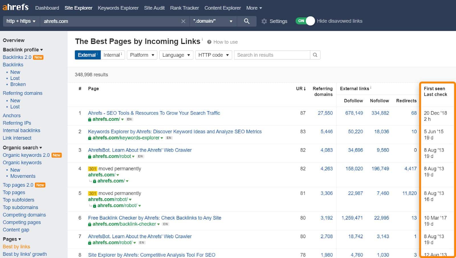 ahrefs-best-by-links-report-highlighting-first-see-2 Crawl Me Maybe? How Website Crawlers Work