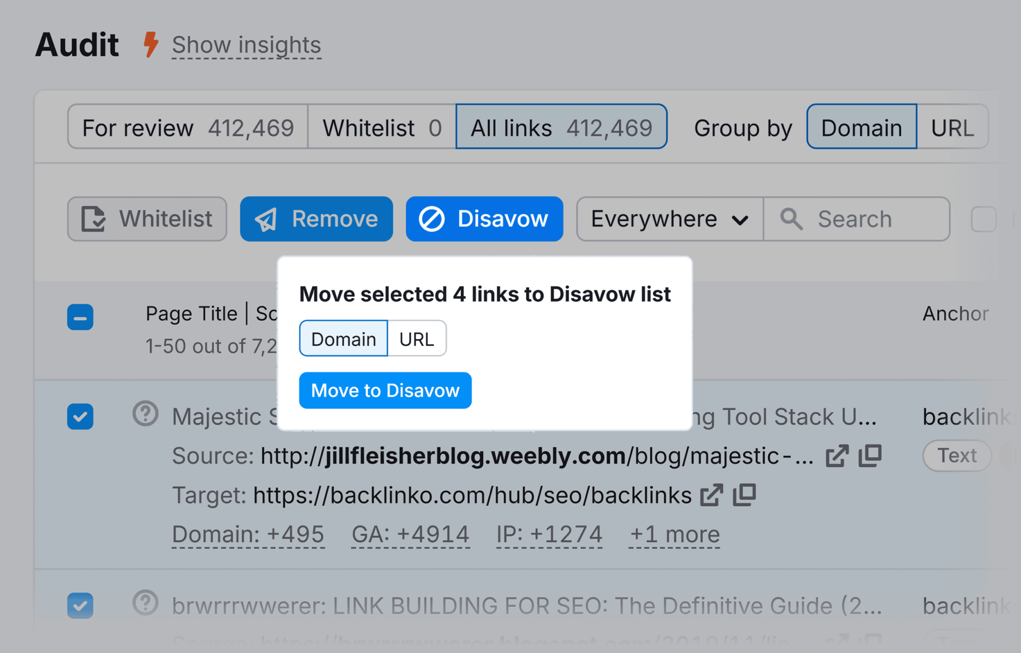 backlink-audit-move-links-to-disavow Bad Backlinks: A Complete Guide on Spotting and Avoiding Them