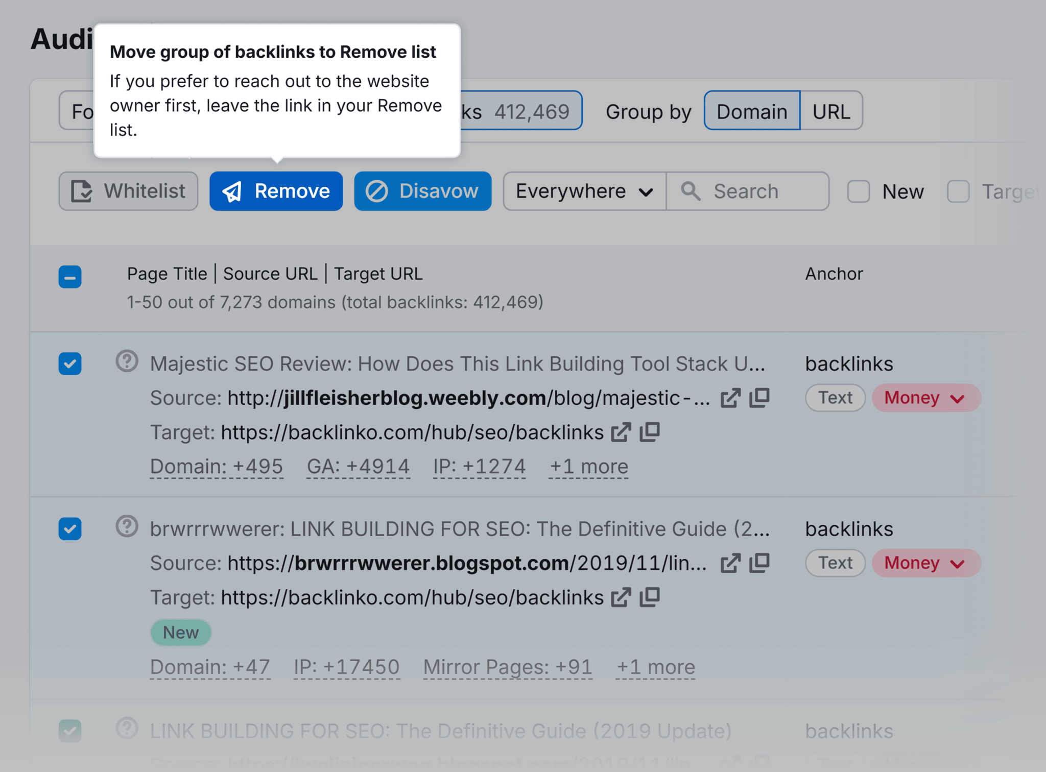 backlink-audit-select-links-to-remove Bad Backlinks: A Complete Guide on Spotting and Avoiding Them