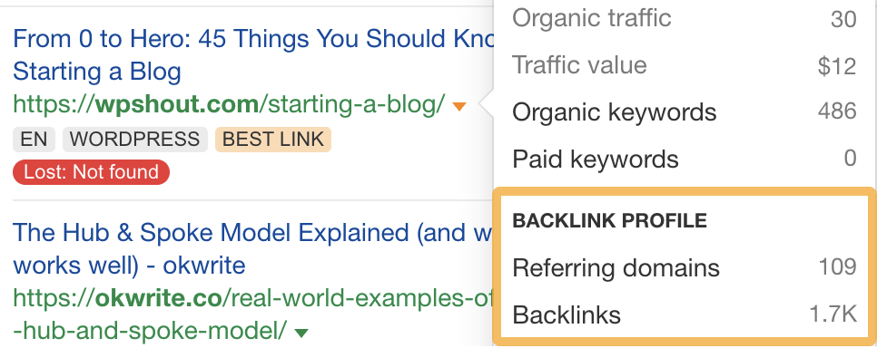 checking-backlinks-to-the-referring-page Link Reclamation: How to Easily Find (and Reclaim) Lost Backlinks