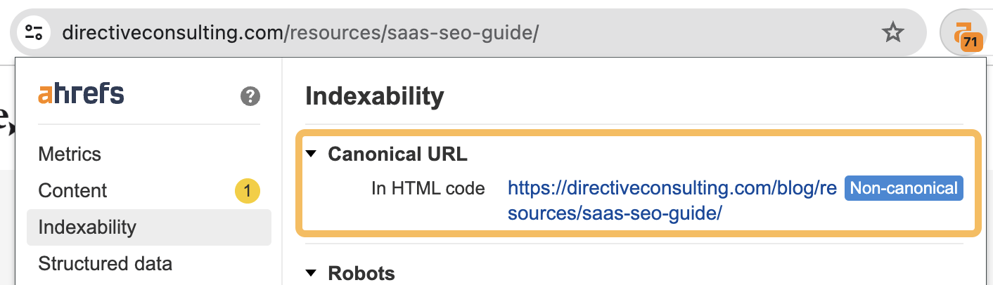 example-of-a-link-lost-due-to-the-canonical-being Link Reclamation: How to Easily Find (and Reclaim) Lost Backlinks