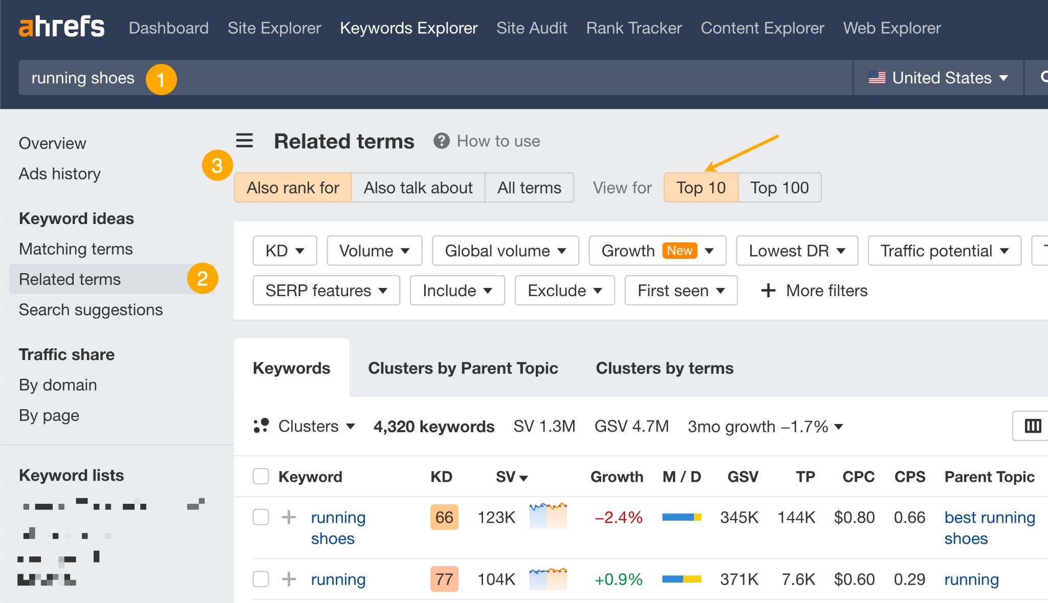 related-keyword-research-in-ahrefs Keyword Relevance: What It Is, and How to Demonstrate It to Google