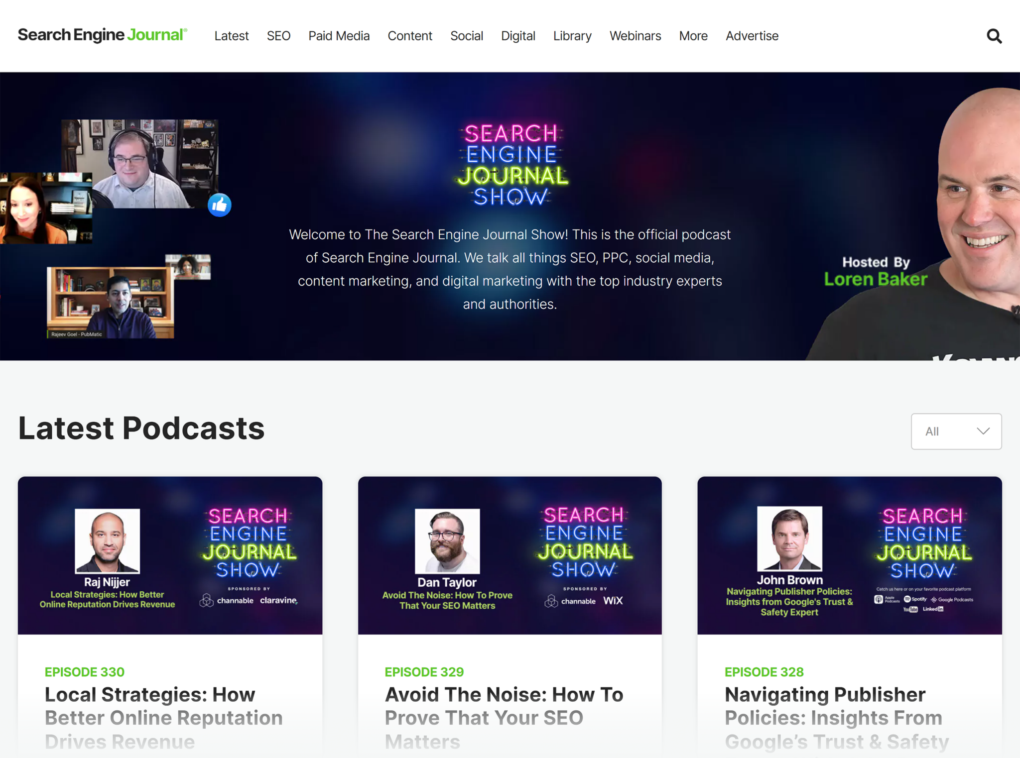 search-engine-journal-show-homepage 8 Remarkable SEO Podcasts to Level Up Your Knowledge