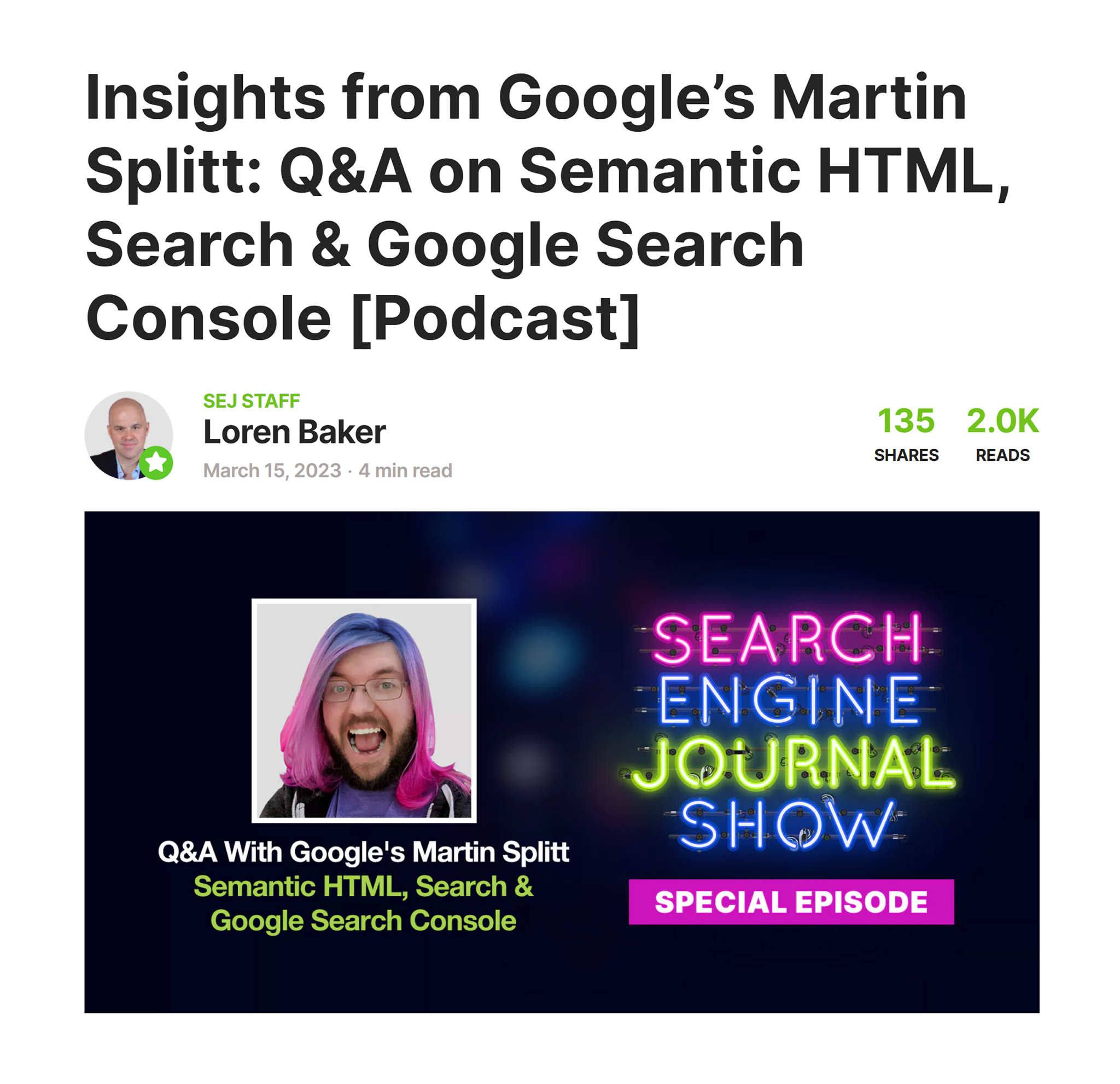 search-engine-journal-show-special-episode 8 Remarkable SEO Podcasts to Level Up Your Knowledge