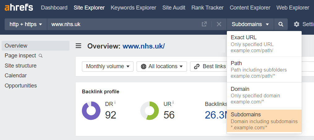 searching-in-ahrefs-site-explorer-2 SERP Volatility: Why Your Rankings Are in Flux