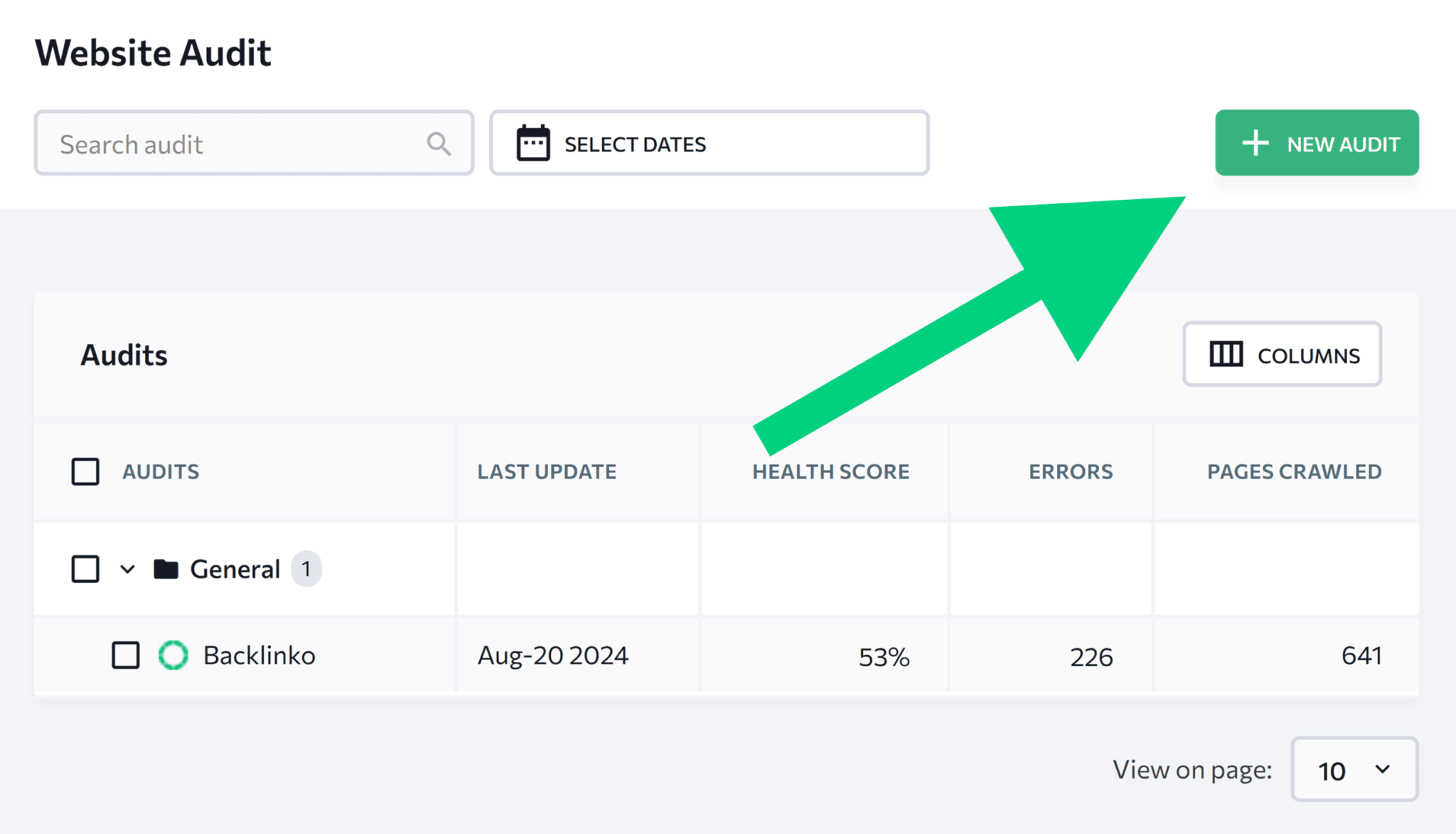 seranking-add-new-audit 5 Best SEO Audit Tools for More Traffic