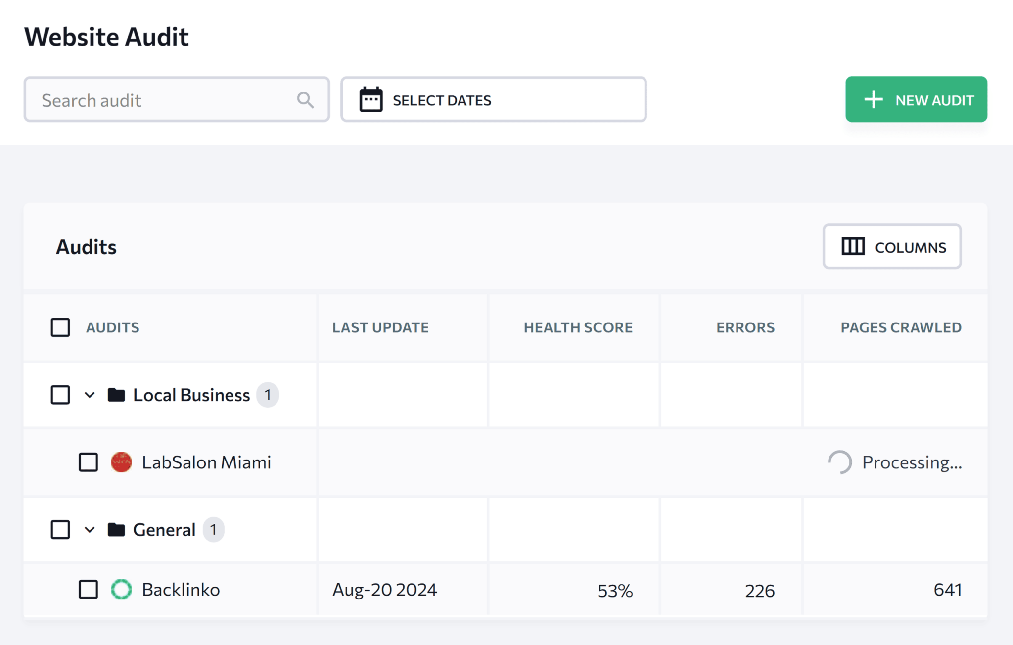 seranking-audits-list 5 Best SEO Audit Tools for More Traffic