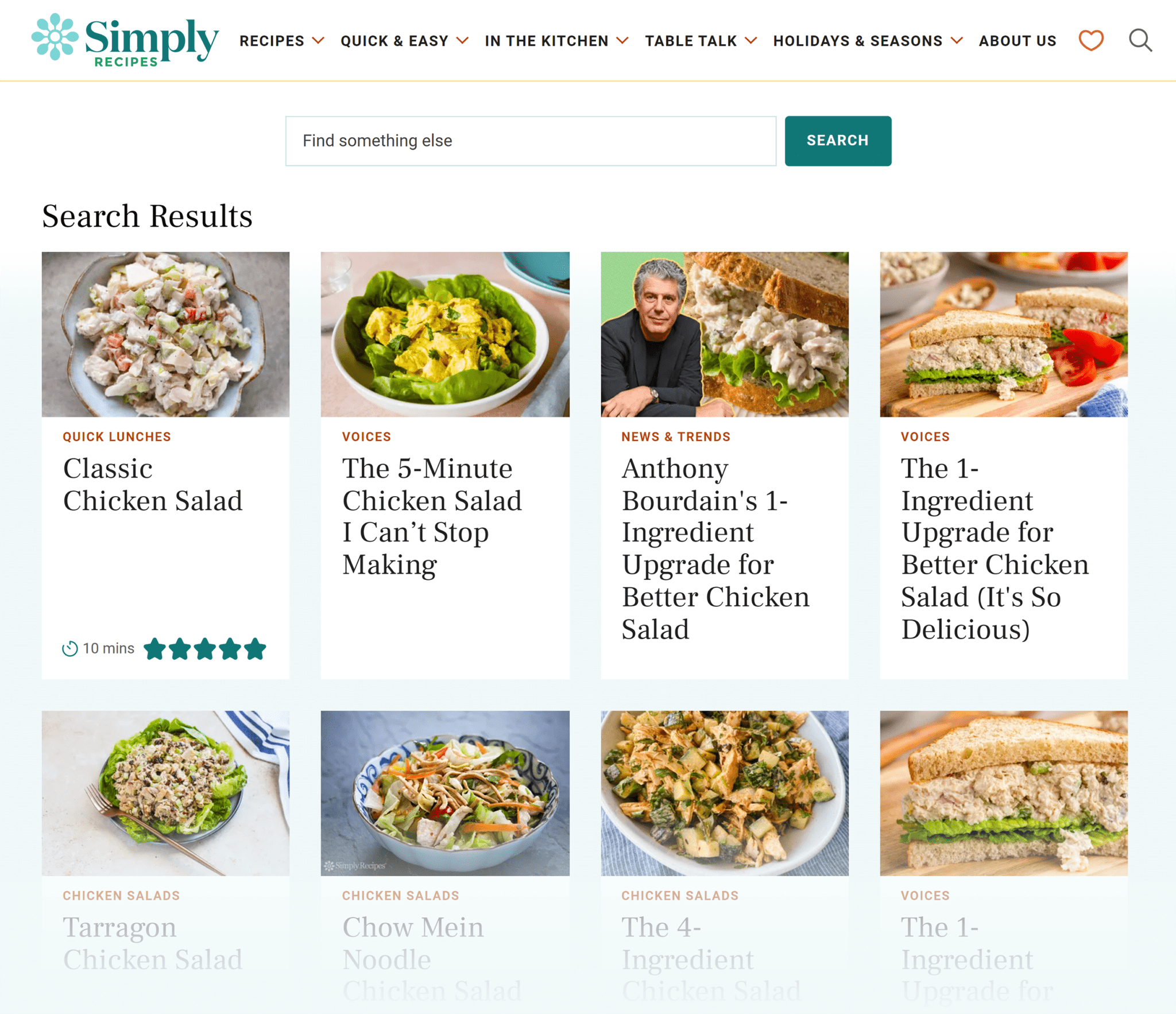 simply-recipes-search-chicken-salad 5 Ways to Search a Website for Keywords (+ Examples)