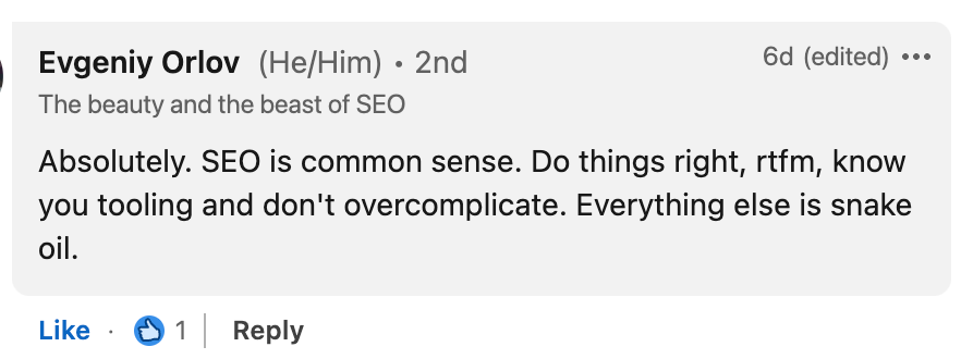 a-comment-agreeing-with-my-opinion-on-entity-seo How to Get Over the Fear of Creating Thought Leadership Content