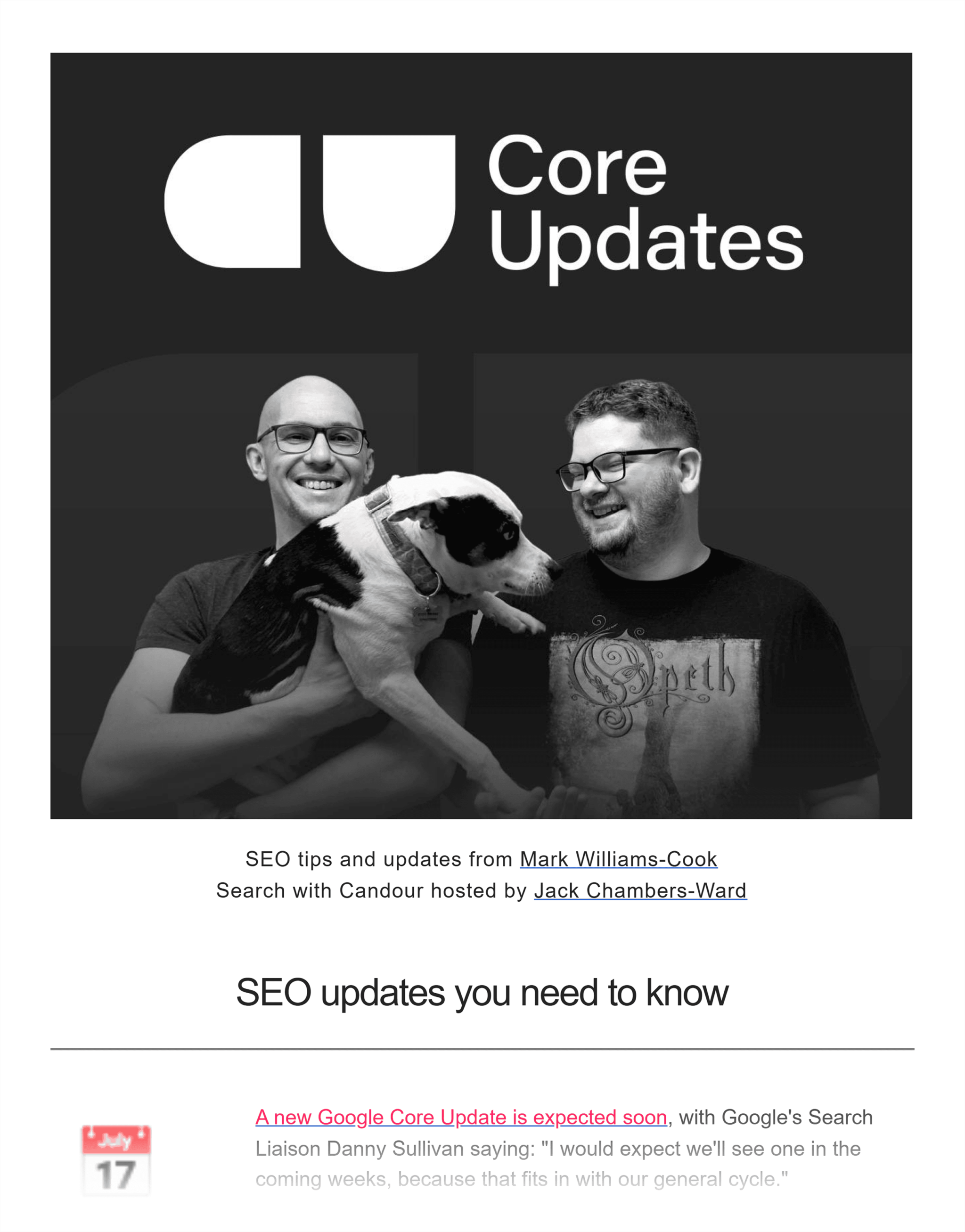 core-updates-newsletter 10 Brilliant SEO Newsletters: Master Search From Your Inbox